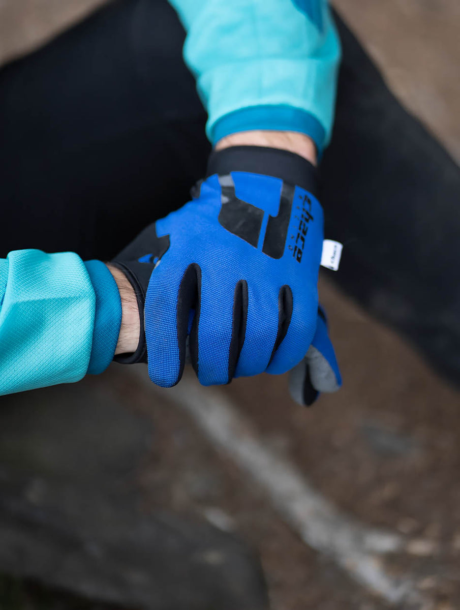 Blue 2025 mtb gloves