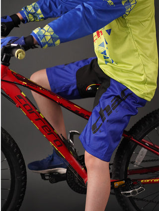 MTB Shorts in Black & Blue 