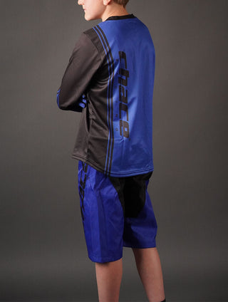 MTB Shorts in Black & Blue 5