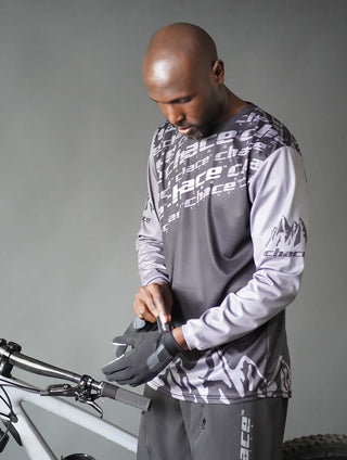 MTB Jersey Black and Grey 4