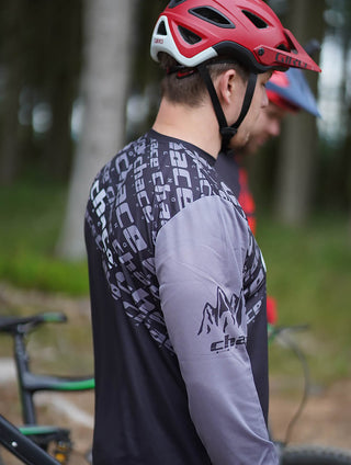 MTB Jersey Black and Grey 1