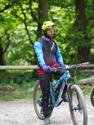 Adult Motocross MTB Jersey Blue and Red