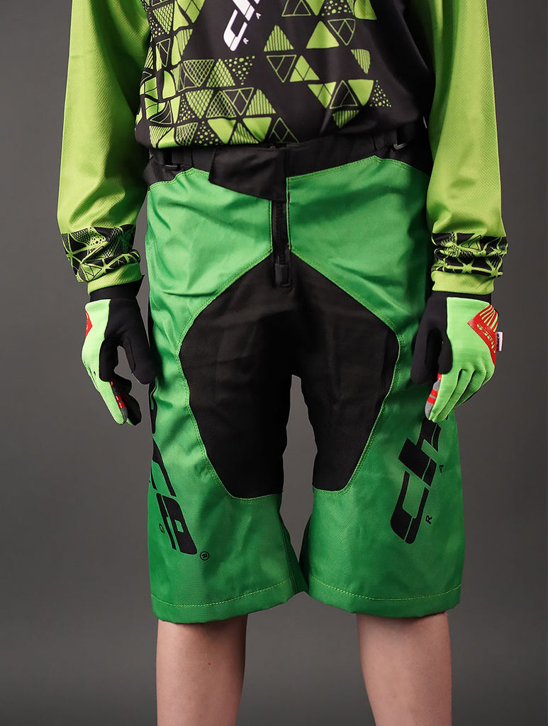 MTB Shorts in Black & Green 3