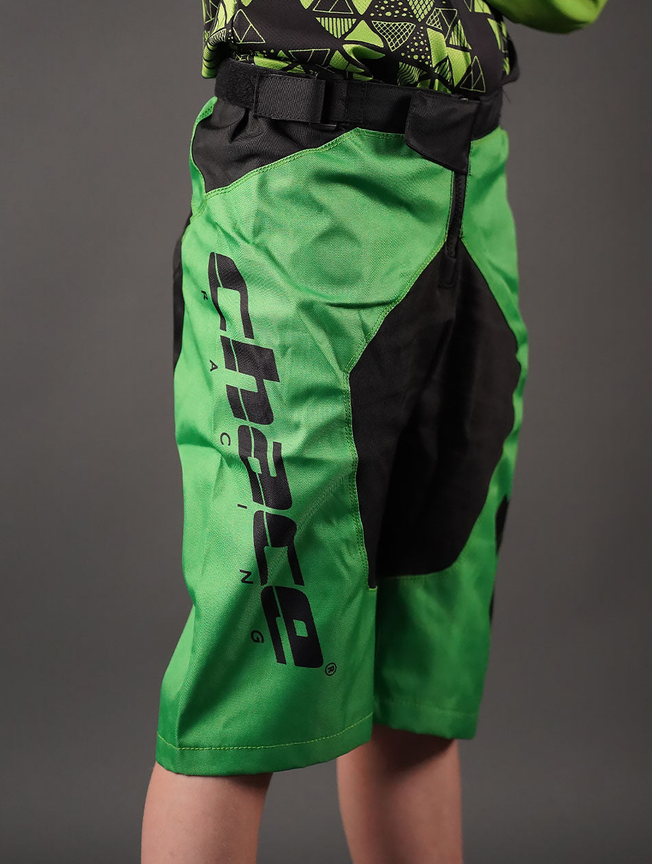 MTB Shorts in Black & Green 4