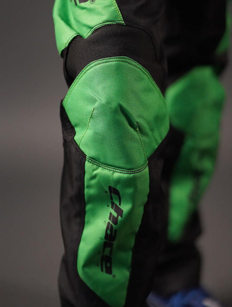 MTB pants in Black & Green ff