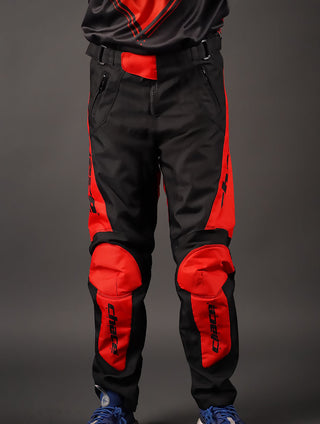 MTB pants in Black & Red 2