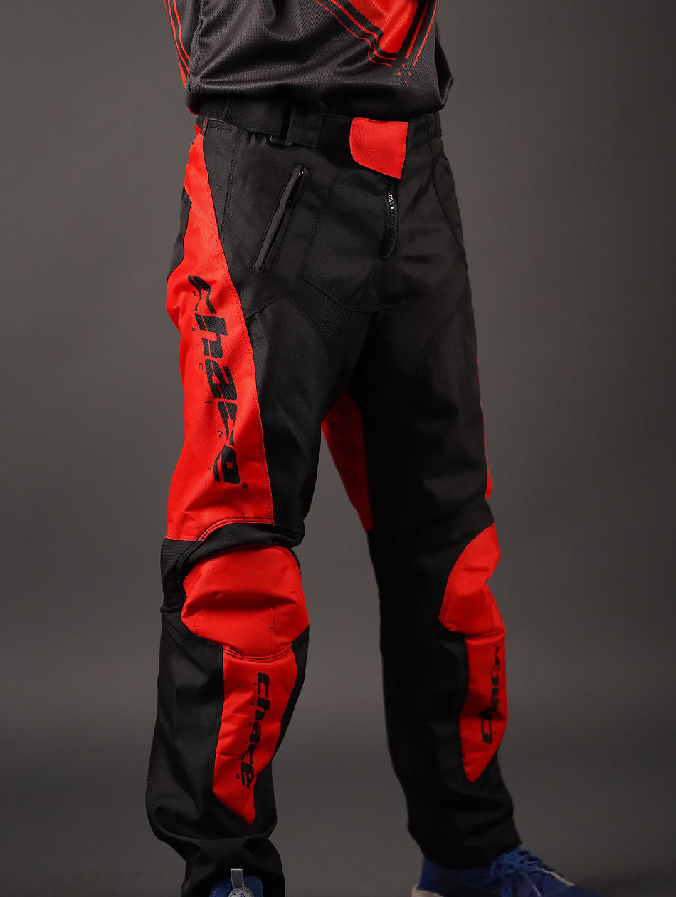 MTB pants in Black & Red