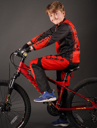 MTB pants in Black & Red 1