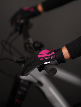 Pink Logo Gloves