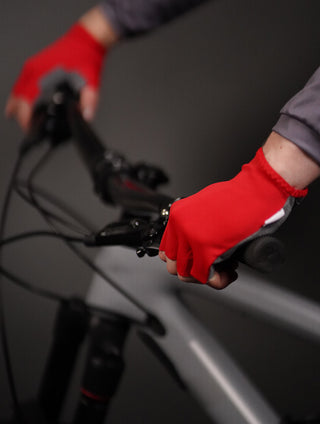 Half Finger Red Gloves 3