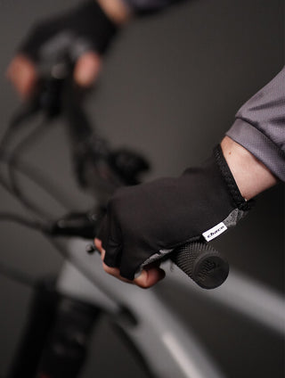 Half Finger Black Gloves