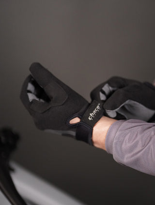 Black & Grey Logo Gloves 77