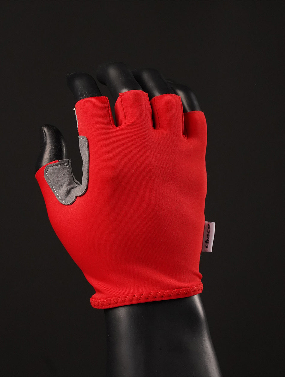 Half Finger Red Gloves 1