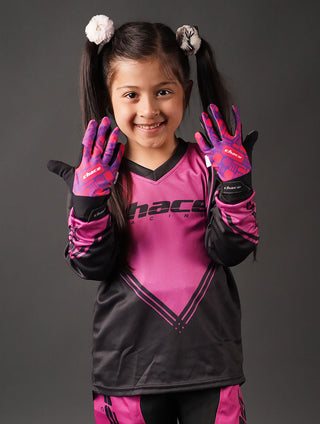 Full Finger Pink & Purple Gloves 1