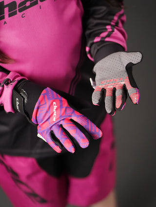 Full Finger Pink & Purple Gloves 77