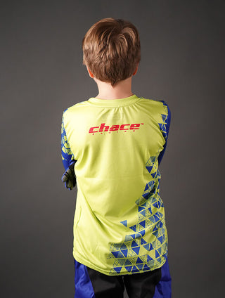 Junior Star Boys Motocross MTB Jersey Green and Blue3