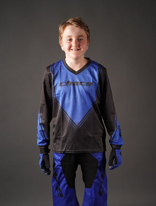 Boys Blue MTB Jersey 7