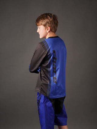 Boys Blue MTB Jersey 1