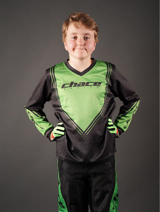 Boys Green MTB Jersey 1