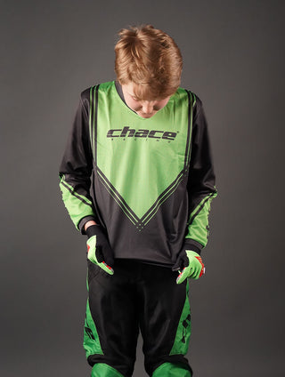 Boys Green MTB Jersey 3