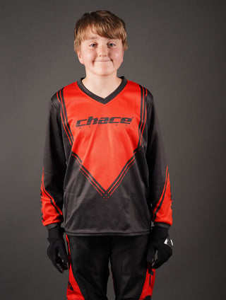  Boys Motocross MTB Jersey red 7