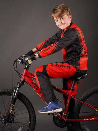  Boys Motocross MTB Jersey red 1