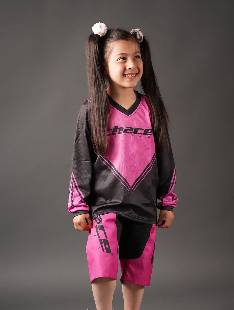 Chace Racing Girls Pink MTB Jersey 5