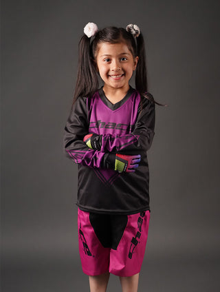 Girls Purple MTB Jersey 3