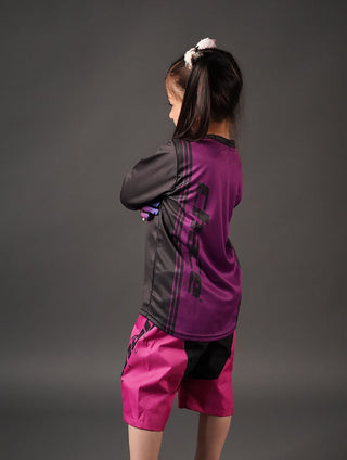 Girls Purple MTB Jersey 1