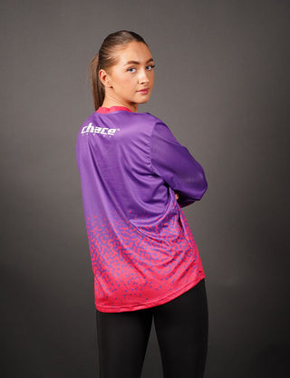 Women Motocross MTB Jersey Pink and Purple 3
