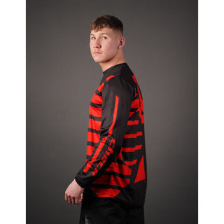 Adult Motocross MTB Jersey Black and Red
